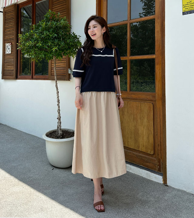 Holika Sweatshirt Layered One Piece