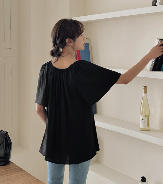 Karma shirring banding blouse