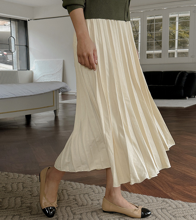 Cubra pleated skirt