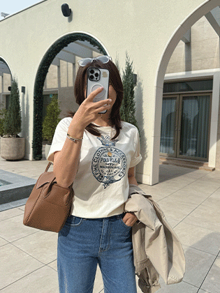 Crown printed short sleeve t-shirt