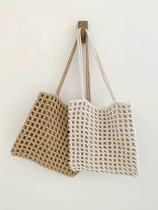 Ravi cotton knit shoulder bag