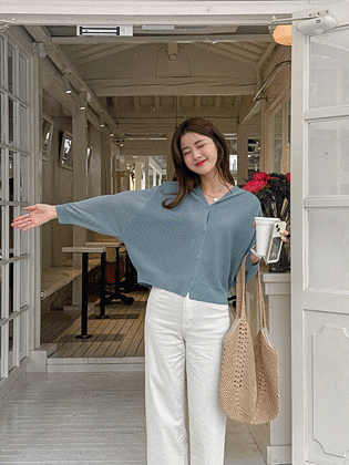 Clean Touch Hooded Cardigan