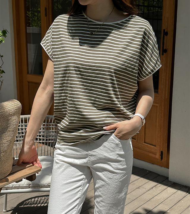 Riven striped tank top