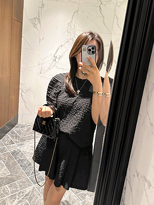 Celia puff blouse
