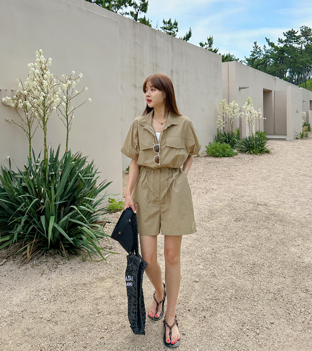 Summer anorak jumpsuit