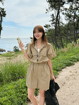 Summer anorak jumpsuit