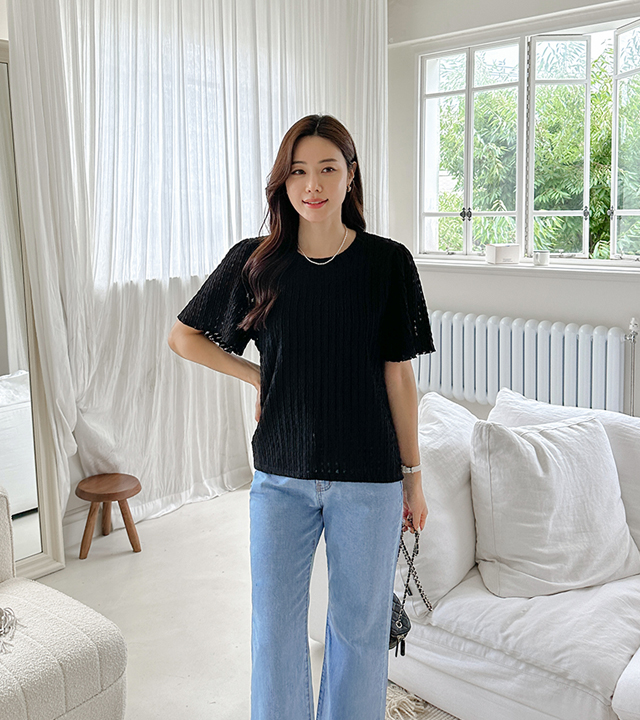 wave blouse tee