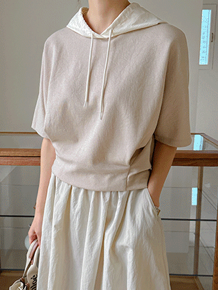 Pommy pintuck hoodie