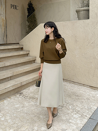 Dolman boatneck knit