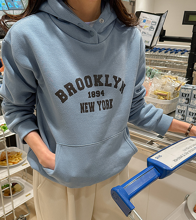 New York Hooded Fleece Man to Man