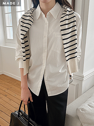 [MADE] Falling Peach Fleece Boxy Fit Shirt