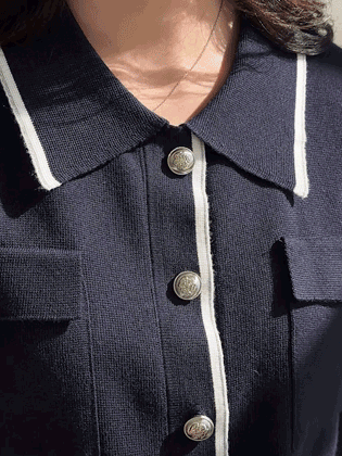 Shell Strap Knit Cardigan