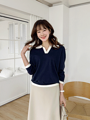 Luna Kara Color Block 7-part Knit
