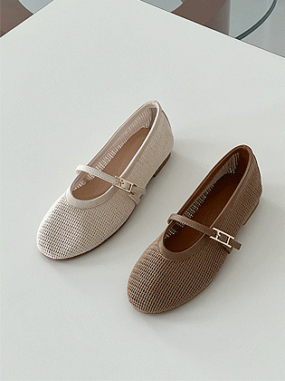 Net Mary Jane Flats