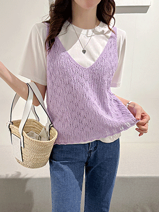 Pico Leaf Knit Vest