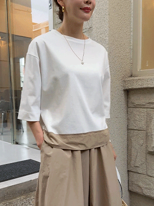Andy hem color block 5-part tee