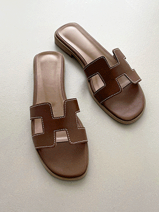 Oran H mule slippers