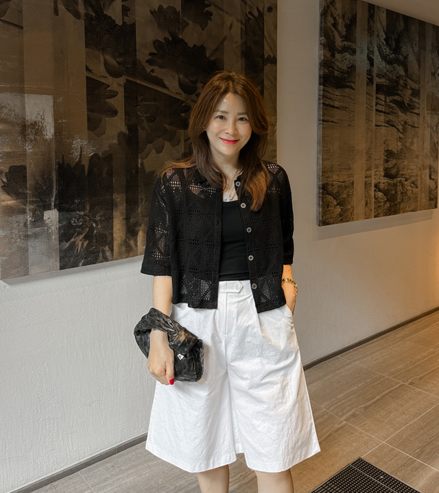 Crochet lace jacket