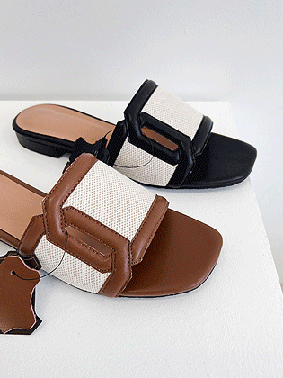 Karen leather slippers