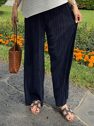 Maison pleated wide pants