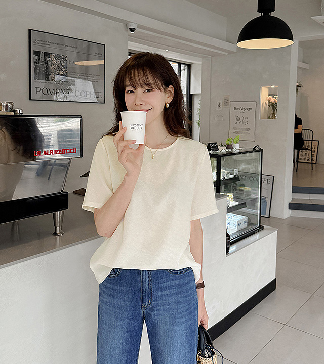 [MADE] Bloom Wrinkle Blouse