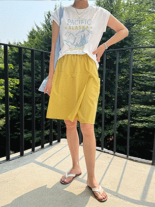 Washa Wrap Banding Skirt Pants 