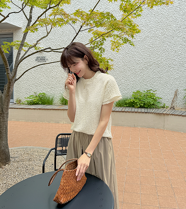 Marie Ringkle Blouse Tee