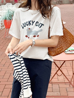 Lucky Cat Short Sleeve T-Shirt
