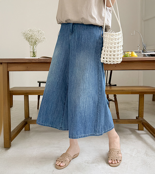 Culotte Summer Denim Pants