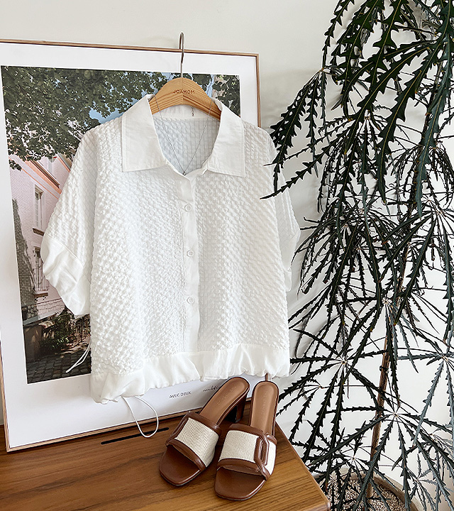 Square wrinkle shirt