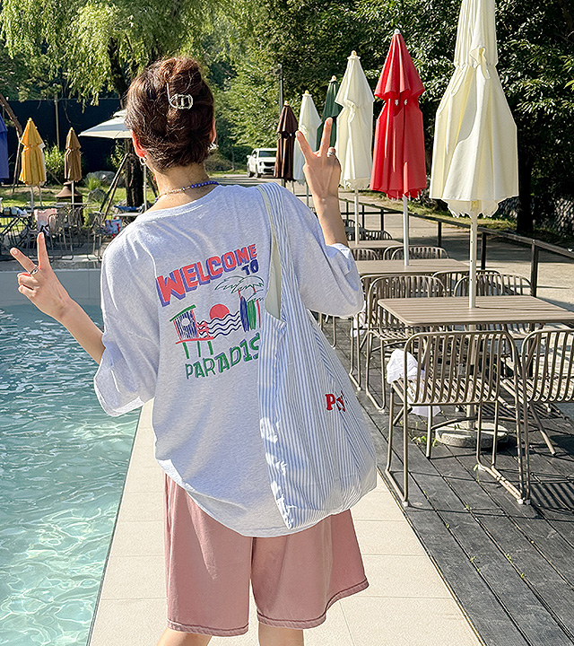 Paradise loose fit short sleeve tee