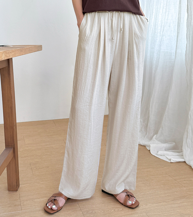 Rich Linen Wide Slacks