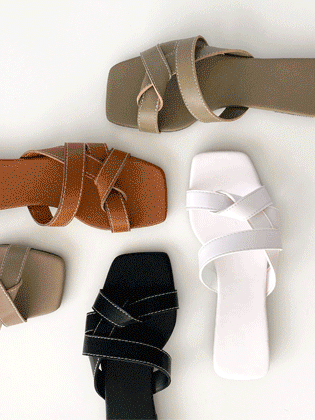 Roe twist slippers