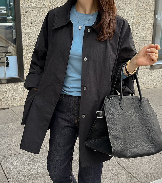 Newelin sleeve roll-up jacket