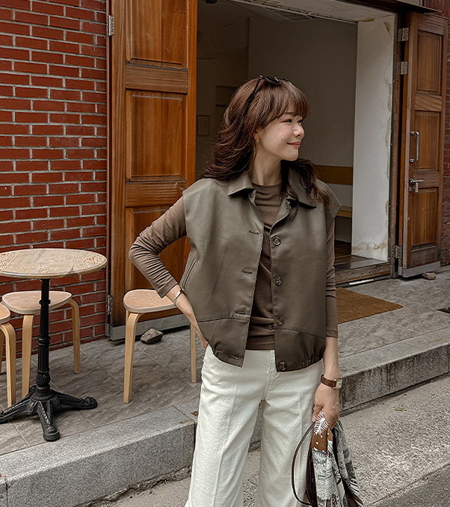 Mood Eco Leather Vest
