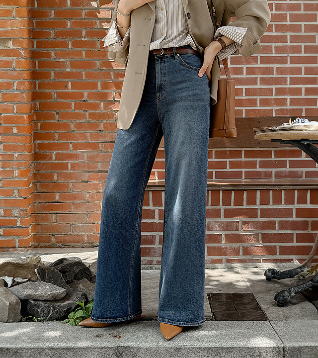 Mar wide denim pants 