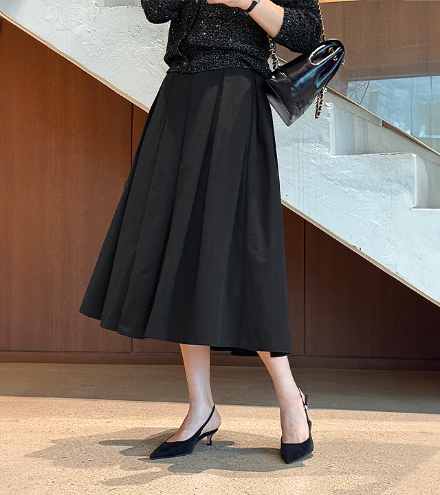 Audrey Pintuck Full Skirt