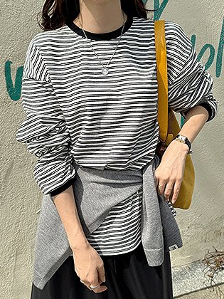 Double Stripe Man-to-Man Tee