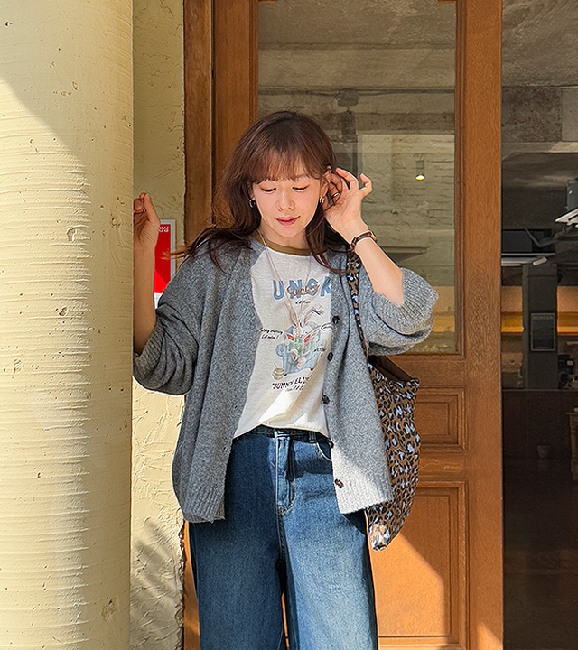 Rose loose fit cardigan