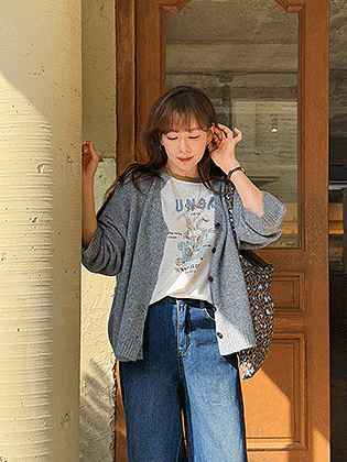 Rose loose fit cardigan
