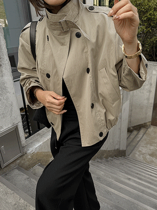 Gino Trench Blue Jacket