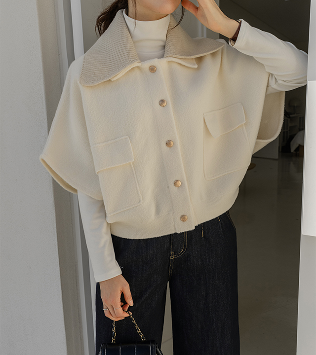 The Mode Kara Cape Cardigan