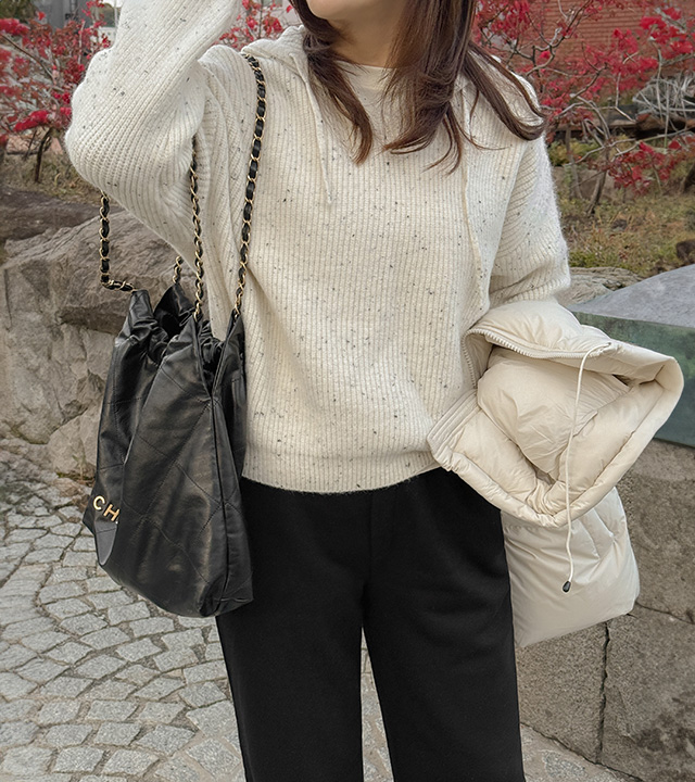 K&K Knit Hooded Pullover