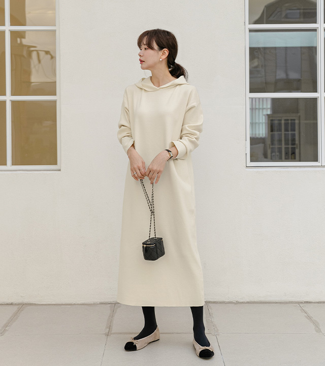 Park Hooded Knit Dress