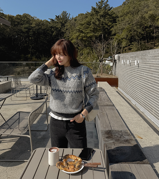 Whige Fair Isle Knit