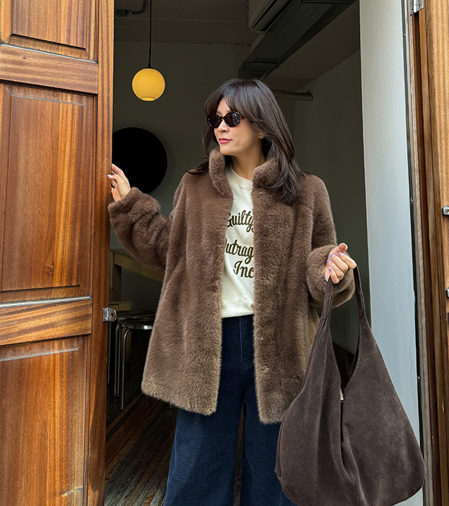 Loro Mink Fur Half Jacket