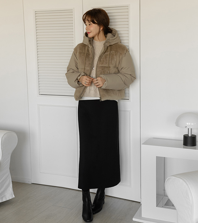 Finn Ecofur Color Block Padding Jumper