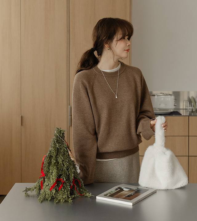 [MADE] Washable Mild Round Boxy Knit