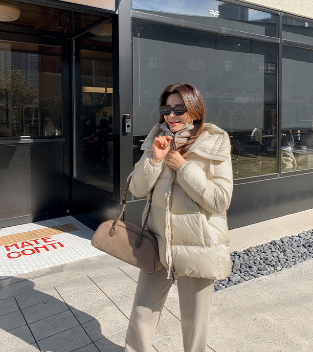 Max Down Half Padding Jumper