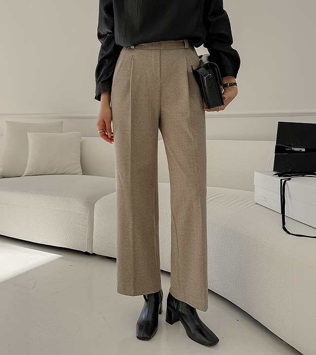 Moose fleece herringbone slacks